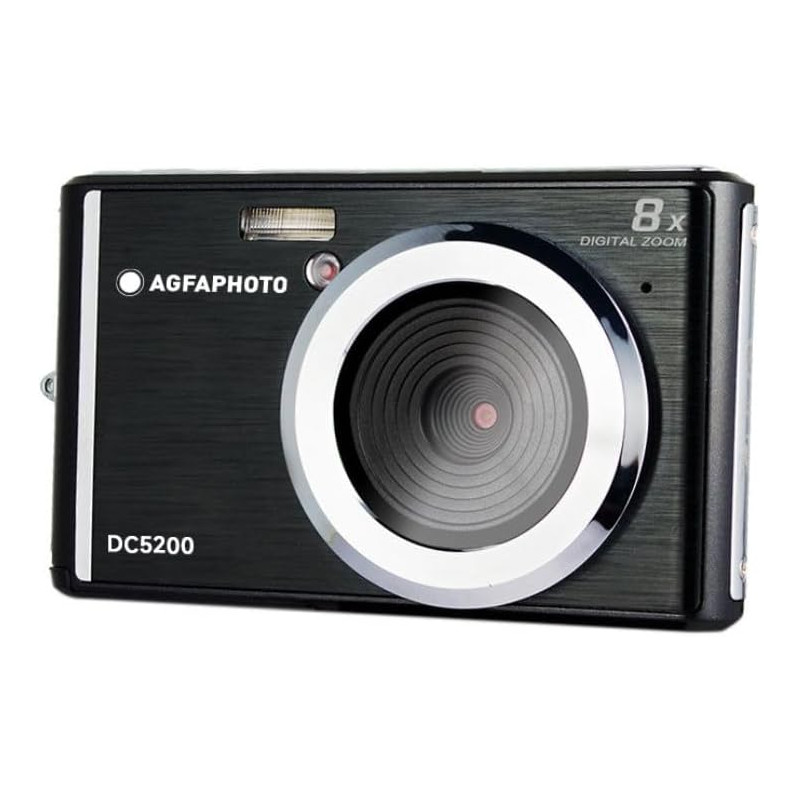 AgfaPhoto Realishot DC5200 - Appareil Photo Compact, 21MP, Ecran LCD 2,4", Zoom Digital 8X, Vidéo HD 720p, Batterie Lithium, Car