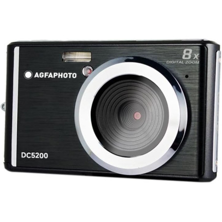 AgfaPhoto Realishot DC5200 - Appareil Photo Compact, 21MP, Ecran LCD 2,4", Zoom Digital 8X, Vidéo HD 720p, Batterie Lithium, Car