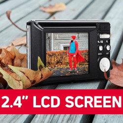 AgfaPhoto Realishot DC5200 - Appareil Photo Compact, 21MP, Ecran LCD 2,4", Zoom Digital 8X, Vidéo HD 720p, Batterie Lithium, Car