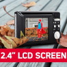 AgfaPhoto Realishot DC5200 - Appareil Photo Compact, 21MP, Ecran LCD 2,4", Zoom Digital 8X, Vidéo HD 720p, Batterie Lithium, Car