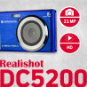 AGFA Photo Realishot DC5200 - Appareil Photo Compact, 21MP, Ecran LCD 2,4", Zoom Digital 8X, Vidéo HD 720p, Batterie Lithium, Ca