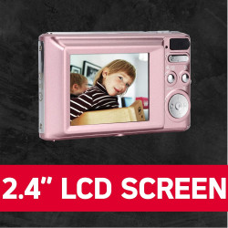 AgfaPhoto Realishot DC5200 - Appareil Photo Compact, 21MP, Ecran LCD 2,4", Zoom Digital 8X, Vidéo HD 720p, Batterie Lithium, Car
