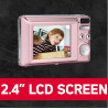AgfaPhoto Realishot DC5200 - Appareil Photo Compact, 21MP, Ecran LCD 2,4", Zoom Digital 8X, Vidéo HD 720p, Batterie Lithium, Car