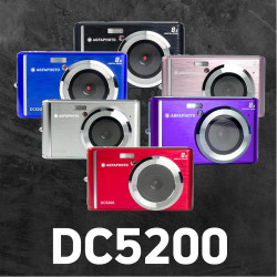 AgfaPhoto Realishot DC5200 - Appareil Photo Compact, 21MP, Ecran LCD 2,4", Zoom Digital 8X, Vidéo HD 720p, Batterie Lithium, Car