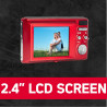 AgfaPhoto Realishot DC5200 - Appareil Photo Compact, 21MP, Ecran LCD 2,4", Zoom Digital 8X, Vidéo HD 720p, Batterie Lithium, Car