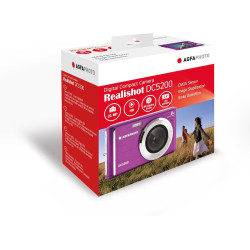 AgfaPhoto Realishot DC5200 - Appareil Photo Compact, 21MP, Ecran LCD 2,4", Zoom Digital 8X, Vidéo HD 720p, Batterie Lithium, Car