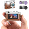 Mini Appareil Photo Numérique Brun, Rollei Petit Caméra Digitale Vintage 1080P FHD avec Écran couleur 0,96 pouces 2MP Digital Ca