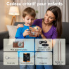 Mini Appareil Photo Numérique Brun, Rollei Petit Caméra Digitale Vintage 1080P FHD avec Écran couleur 0,96 pouces 2MP Digital Ca