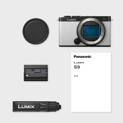 Panasonic Lumix S9 | Appareil Photo Hybride Plein Format (24MP, Autofocus Phase, Double Stabilisation, 6K Open Gate, Rafale AFC 