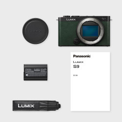 Panasonic Lumix S9 | Appareil Photo Hybride Plein Format (24MP, Autofocus Phase, Double Stabilisation, 6K Open Gate, Rafale AFC 