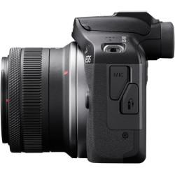 Canon EOS R100 Plus Objectif RF-S 18-45 mm F4.5-6.3 is STM Plus Sacoche pour Appareil Photo Plus Carte SD 64 Go (Appareil Photo 