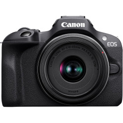 Canon EOS R100 Plus Objectif RF-S 18-45 mm F4.5-6.3 is STM Plus Sacoche pour Appareil Photo Plus Carte SD 64 Go (Appareil Photo 