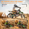 Appareil Photo Numérique, 4K 50MP Appareil Photo Compact avec Écran Rabattable 180° Caméra de Vlogging avec Carte 32GB, Zoom Num