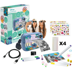 Lexibook, Disney Stitch, Appareil Photo StarCAM Print avec imprimante instantanée, Fonctions Photo et vidéo, Carte Micro-SD 32Go