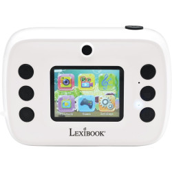 Lexibook, StarCAM Print, Appareil Photo avec imprimante instantanée, Fonctions Photo et vidéo, Carte Micro-SD 32Go et kit de Per