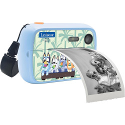 Lexibook, bleuy, appareil photo starcam print avec imprimante instantanée, fonctions photo et vidéo, carte micro-sd 32go et kit 