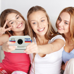 Lexibook, STARCAM Print HD, Appareil Photo avec imprimante instantanée, Fonctions Photo, vidéo, Selfie, Musique, Jeux, Kit de cu