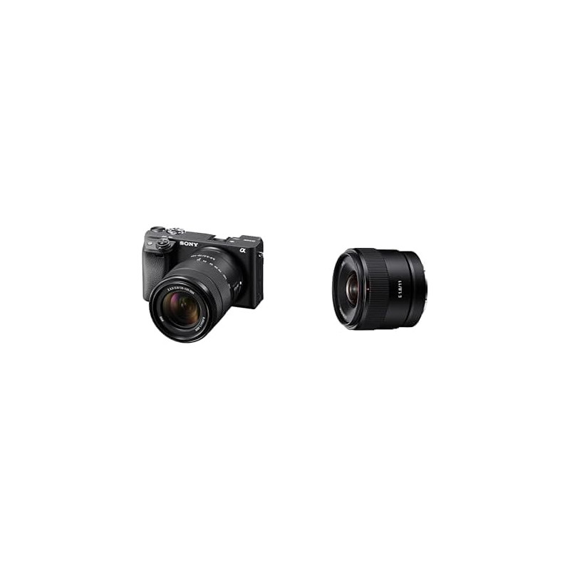 Sony Alpha 6400 - Appareil Photo Numérique Hybride APS-C avec 18-135mm Objectif (24,2 MP, AF en 0.02s, 4K HLG, Ecran Selfie Vlog