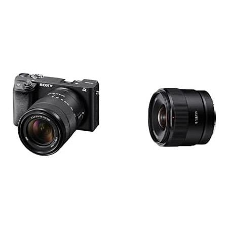 Sony Alpha 6400 - Appareil Photo Numérique Hybride APS-C avec 18-135mm Objectif (24,2 MP, AF en 0.02s, 4K HLG, Ecran Selfie Vlog