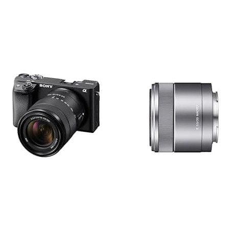 Sony Alpha 6400 - Appareil Photo Numérique Hybride APS-C avec 18-135mm Objectif (24,2 MP, AF en 0.02s, 4K HLG, Ecran Selfie Vlog