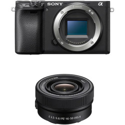 Sony Alpha 6400 | Appareil Photo Numérique Hybride APS-C avec 16-50mm Objectif (24, 2 MP, AF en 0.02s, Suivi des Yeux, 4K HLG, E