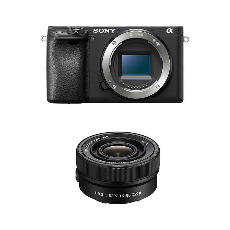 Sony Alpha 6400 | Appareil Photo Numérique Hybride APS-C avec 16-50mm Objectif (24, 2 MP, AF en 0.02s, Suivi des Yeux, 4K HLG, E