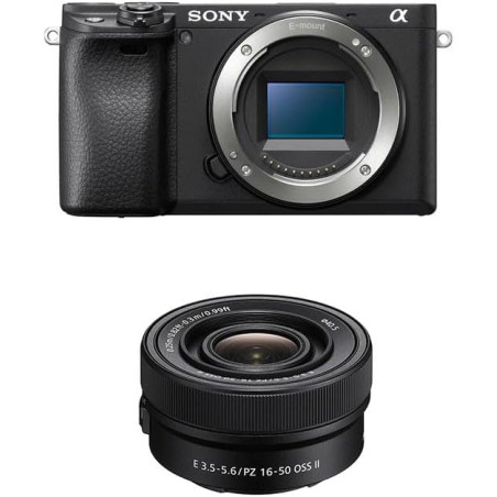 Sony Alpha 6400 | Appareil Photo Numérique Hybride APS-C avec 16-50mm Objectif (24, 2 MP, AF en 0.02s, Suivi des Yeux, 4K HLG, E