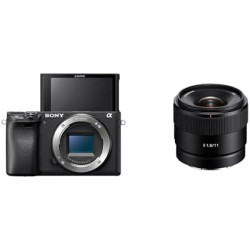 Sony Alpha 6400 - Appareil Photo Numérique Hybride APS-C (24,2 MP, AF en 0.02s, Suivi des Yeux, 4K HLG, Ecran Selfie Vlogging) +