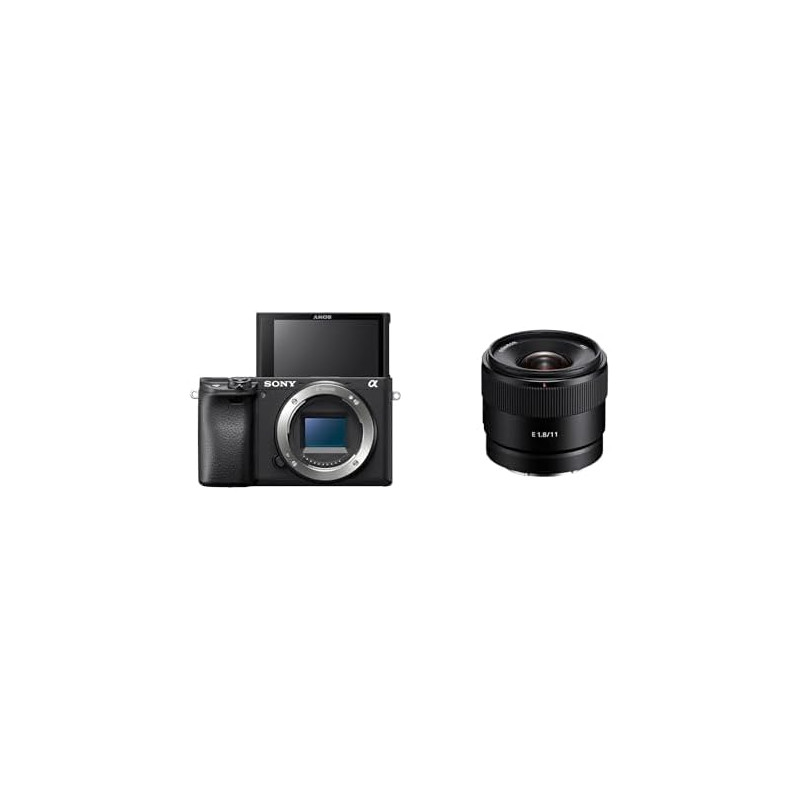 Sony Alpha 6400 - Appareil Photo Numérique Hybride APS-C (24,2 MP, AF en 0.02s, Suivi des Yeux, 4K HLG, Ecran Selfie Vlogging) +