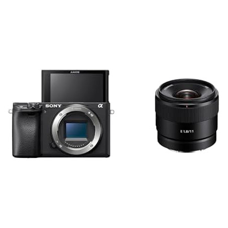 Sony Alpha 6400 - Appareil Photo Numérique Hybride APS-C (24,2 MP, AF en 0.02s, Suivi des Yeux, 4K HLG, Ecran Selfie Vlogging) +