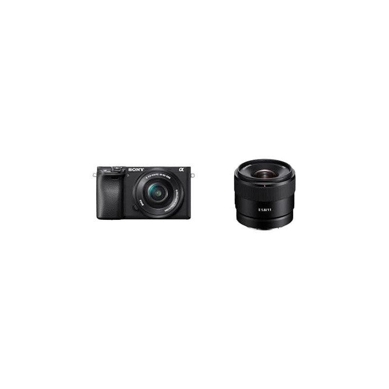 Sony Alpha 6400 - Appareil Photo Numérique Hybride APS-C avec 16-50mm Objectif (24,2 MP, AF en 0.02s, 4K HLG, Ecran Selfie Vlogg