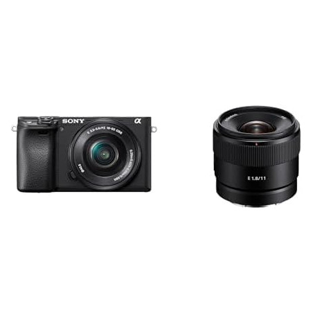 Sony Alpha 6400 - Appareil Photo Numérique Hybride APS-C avec 16-50mm Objectif (24,2 MP, AF en 0.02s, 4K HLG, Ecran Selfie Vlogg