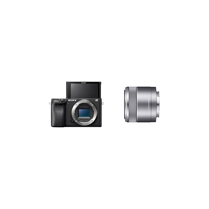 Sony Alpha 6400 - Appareil Photo Numérique Hybride APS-C (24,2 MP, AF en 0.02s, Suivi des Yeux, 4K HLG, Ecran Selfie Vlogging) +
