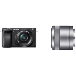 Sony Alpha 6400 - Appareil Photo Numérique Hybride APS-C avec 16-50mm Objectif (24,2 MP, AF en 0.02s, 4K HLG, Ecran Selfie Vlogg