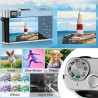 Appareil photo numérique 4K avec viseur optique, autofocus 48 MP, zoom numérique 16X, stabilisation d'image, flash intégré, cart