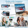 Appareil photo numérique 4K avec viseur optique, autofocus 48 MP, zoom numérique 16X, stabilisation d'image, flash intégré, cart