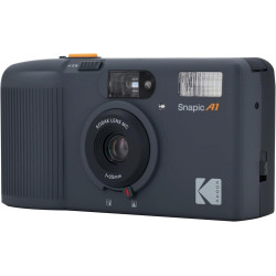 Kodak Snapic A1 – Appareil Photo Argentique 35mm Réutilisable avec Objectif en Verre à 3 Éléments, Grand Angle 25mm, Mise au Poi