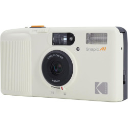 Kodak Snapic A1 – Appareil Photo Argentique 35mm Réutilisable avec Objectif en Verre à 3 Éléments, Grand Angle 25mm, Mise au Poi