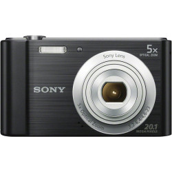 Sony DSCW800B.CEH Appareil Photo numérique Compact (20,1 MP, Zoom 5X, écran LCD 2,7, HD 720p, Objectif G 26 mm) – Noir (renouvel