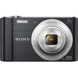 Sony DSCW810B.CEH Appareil Photo numérique Compact (20,1 MP, Zoom 6 x, écran LCD 2,7, HD 720p, Objectif G 26 mm) – Noir (renouve