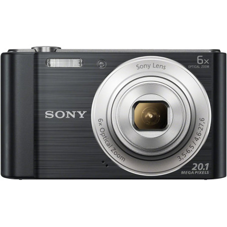 Sony DSCW810B.CEH Appareil Photo numérique Compact (20,1 MP, Zoom 6 x, écran LCD 2,7, HD 720p, Objectif G 26 mm) – Noir (renouve