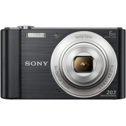 Sony DSCW810B.CEH Appareil Photo numérique Compact (20,1 MP, Zoom 6 x, écran LCD 2,7, HD 720p, Objectif G 26 mm) – Noir (renouve