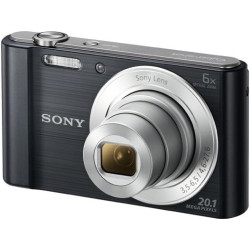 Sony DSCW810B.CEH Appareil Photo numérique Compact (20,1 MP, Zoom 6 x, écran LCD 2,7, HD 720p, Objectif G 26 mm) – Noir (renouve