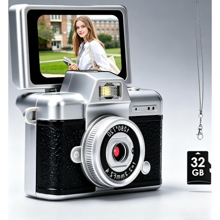 Mini Appareil Photo,Porte Clef,Mini Camera,Appareils Photo NuméRiques pour Enfants 8 Ans+,Digital Camera,Appareil Photo Compact 