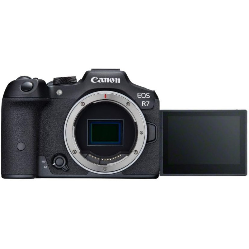 Canon eos r7 (boîtier) - appareil photo hybride - capteur aps-c 32,5 mp, autofocus cmos dual pixel ii - appareil photo numérique
