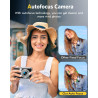 Appareil Photo numérique, Autofocus 4K Appareil Photo Compact avec Carte mémoire 32 Go, Double Objectif HD 48 MP, Zoom numérique
