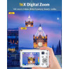 Appareil Photo numérique, Autofocus 4K Appareil Photo Compact avec Carte mémoire 32 Go, Double Objectif HD 48 MP, Zoom numérique