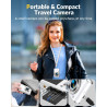 Appareil Photo numérique, Autofocus 4K Appareil Photo Compact avec Carte mémoire 32 Go, Double Objectif HD 48 MP, Zoom numérique