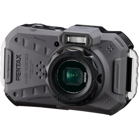 Appareil Photo numérique Compact étanche PENTAX WG-1000 (Gris), conçu pour la Photographie décontractée en extérieur et sous-Mar