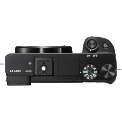 Sony Alpha 6100 | Appareil Photo Numérique Hybride APS-C (24, 2 MP, AF en 0.02s, Suivi des Yeux Humains et Animaux, Vidéo 4K, Ec